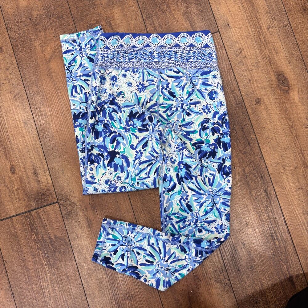 Lilly Pulitzer Weekender High Rise Midi Leggings in High Maintenance Print Small - Picture 6 of 9